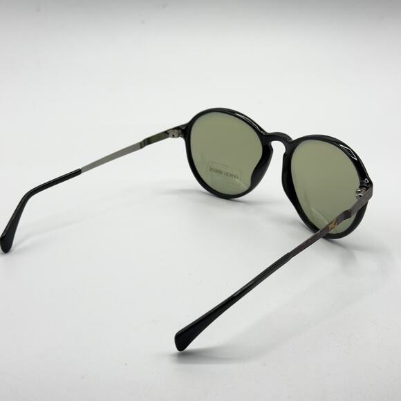 Giorgio Armani Sunglasses GA 667 8EBBN Black Round Frame Amber Lens 55-18-135 main image 14